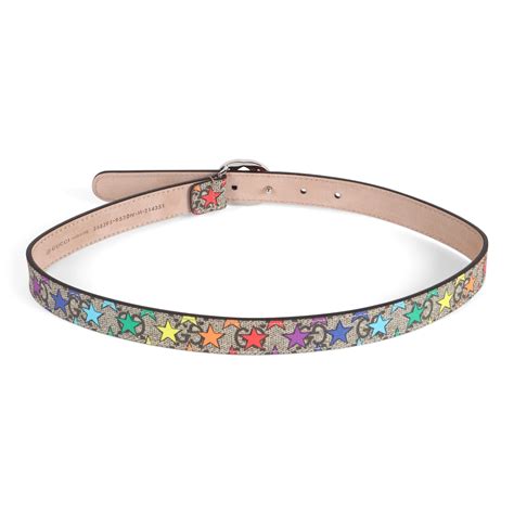 rainbow gucci belt